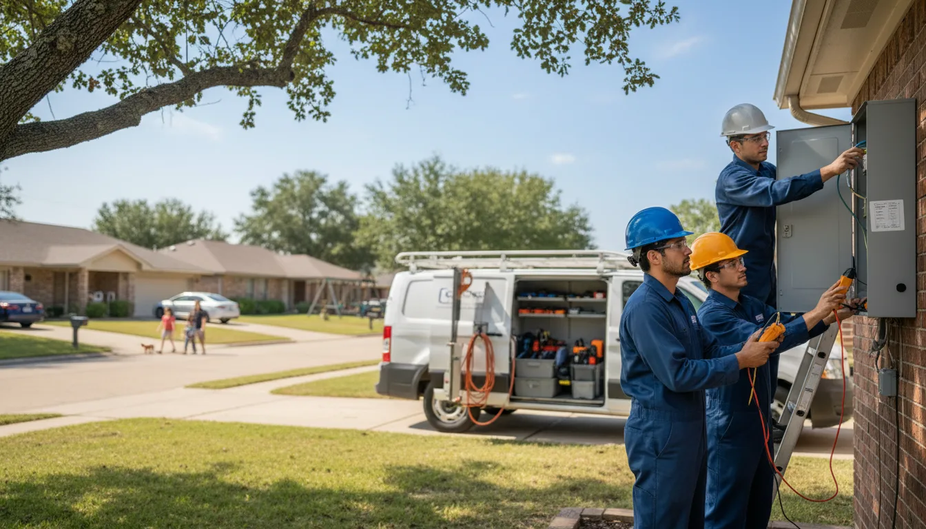 Certified electrician providing emergency electrical services in Okemah, OK